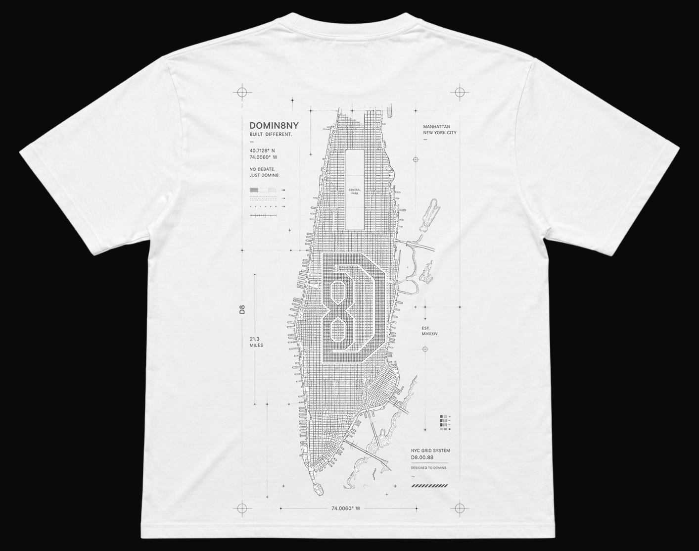 NYC Streetgrid Tee
