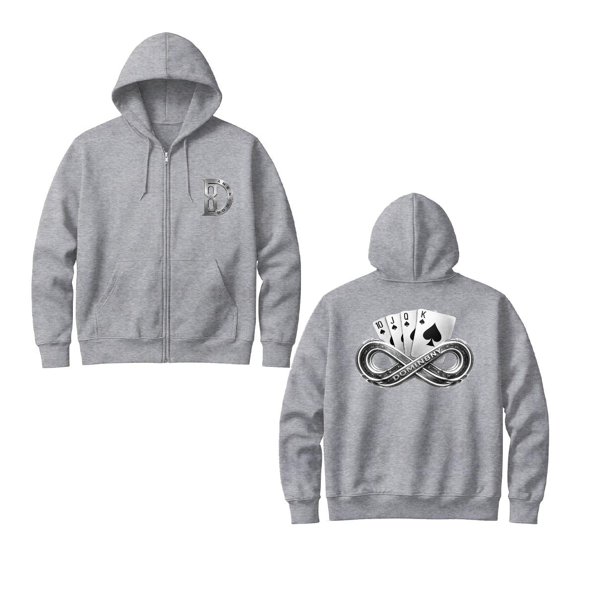 Royal Flush Zip Up Hoodie