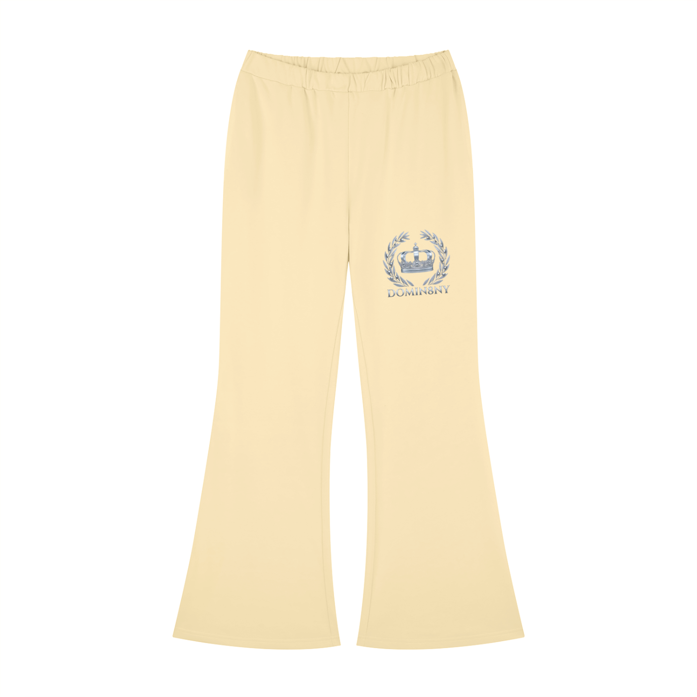 Woman's Crown Design Slim-Fit Flared Sweatpants