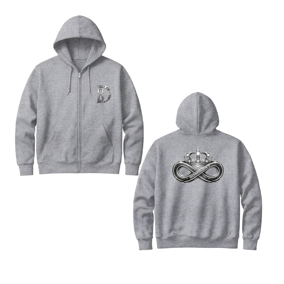 Crown Zip Up Hoodie