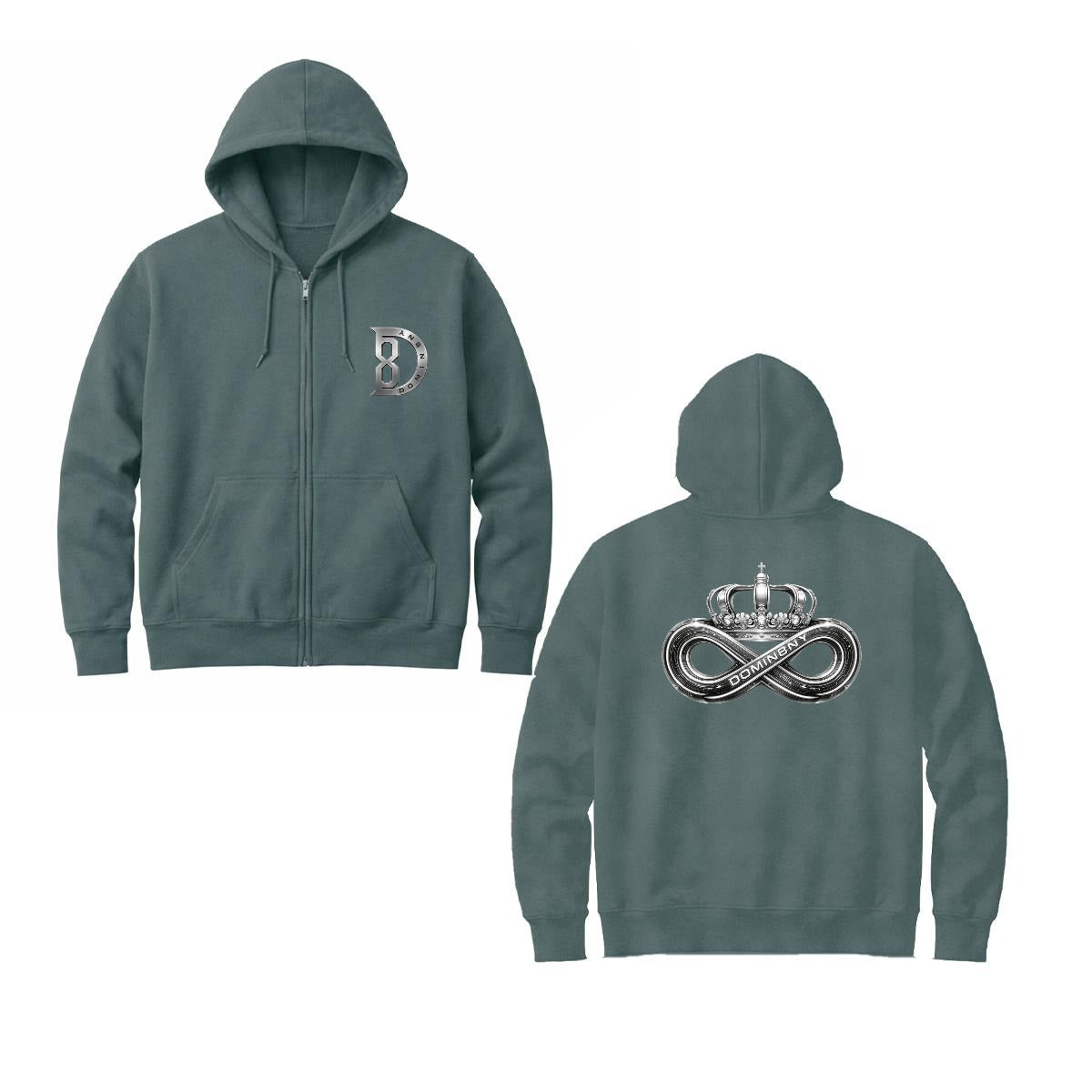 Crown Zip Up Hoodie