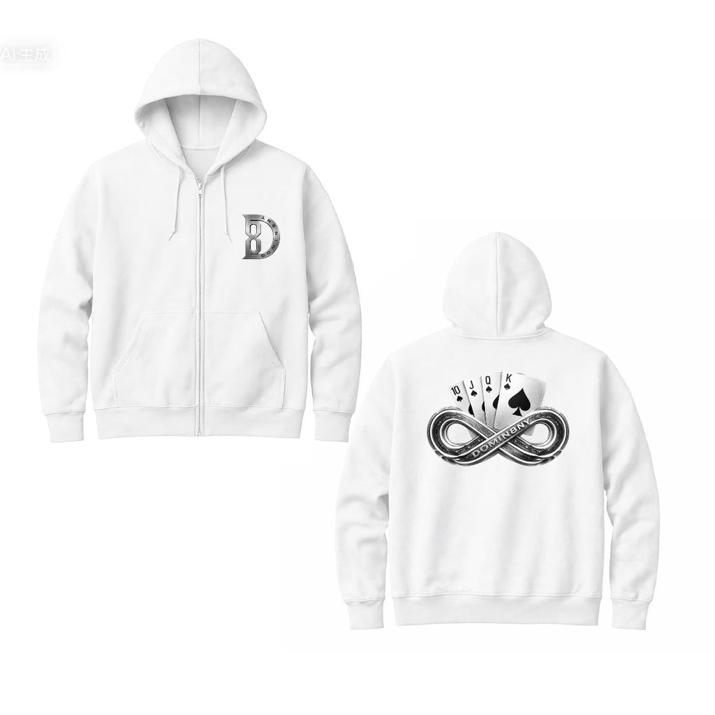 Royal Flush Zip Up Hoodie