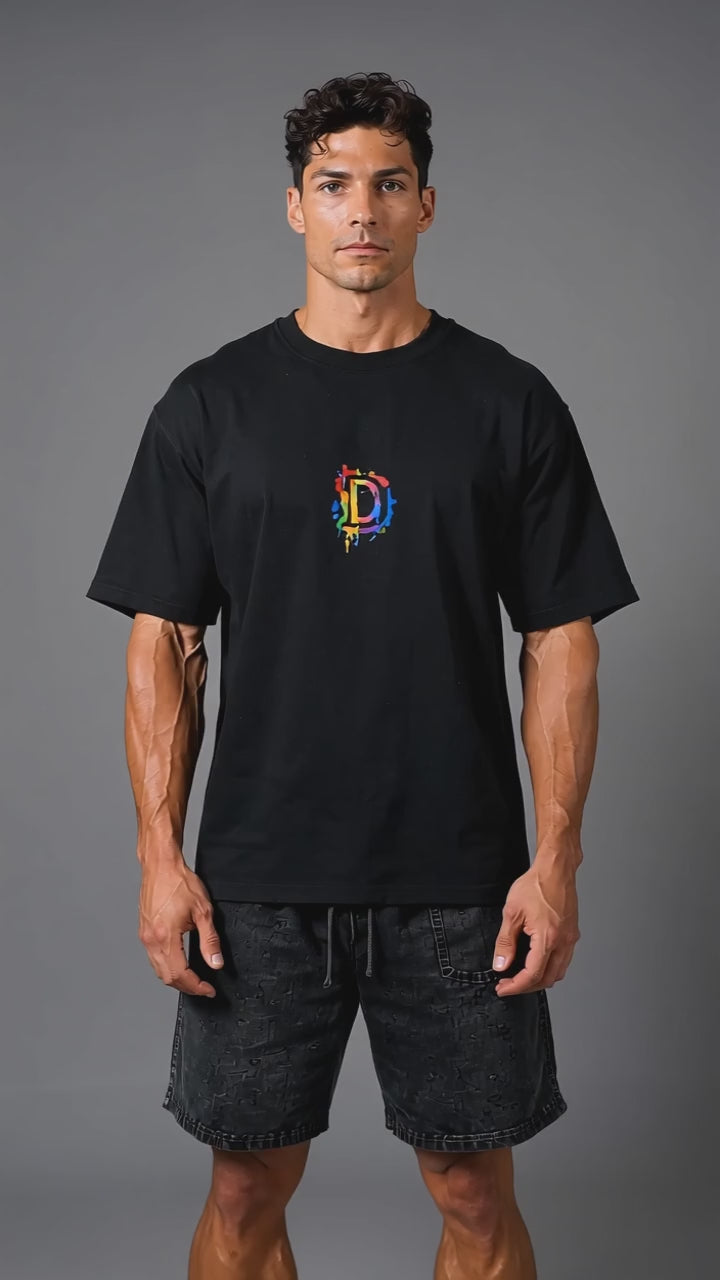 DOMIN8NY Graffiti Pitbull Graphic T-Shirt — product image 3