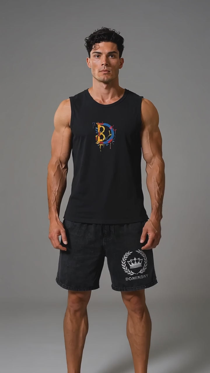 DOMIN8NY Graffiti Lion Tank Top — product image 4