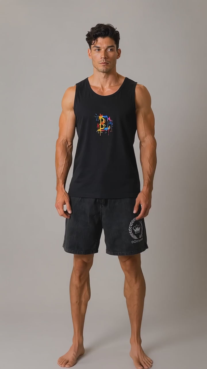 DOMIN8NY Graffiti Skull Tank Top — product image 4