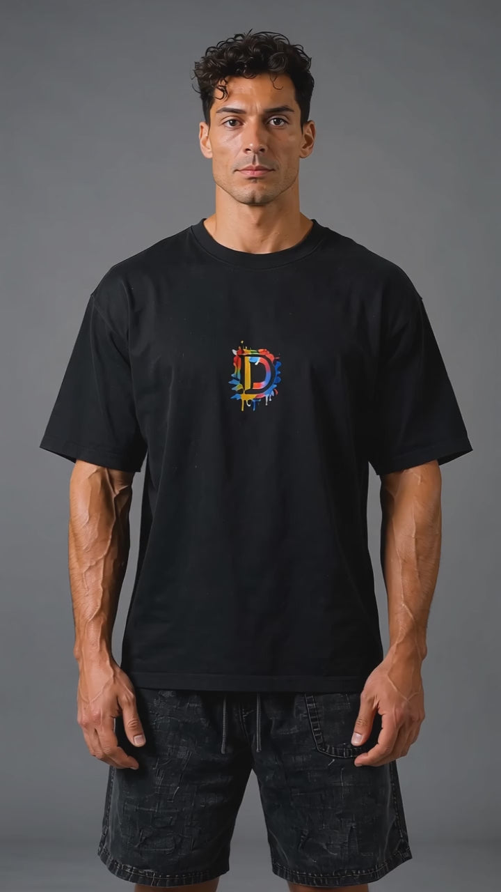 DOMIN8NY Graffiti Lion Graphic T-Shirt — product image 3