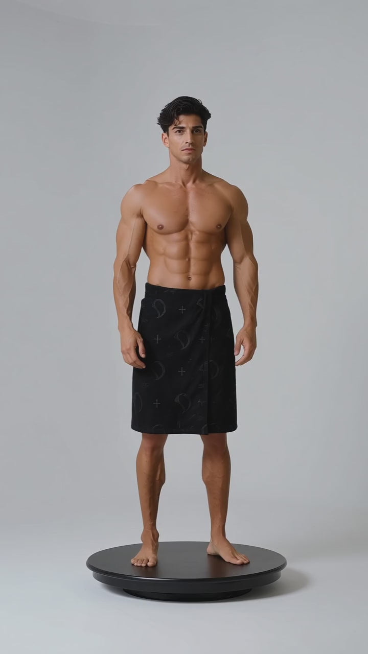 DOMIN8NY microfiber bath towel, alternate lifestyle view