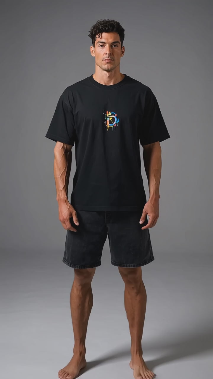 DOMIN8NY Graffiti Skull Graphic T-Shirt — product image 4
