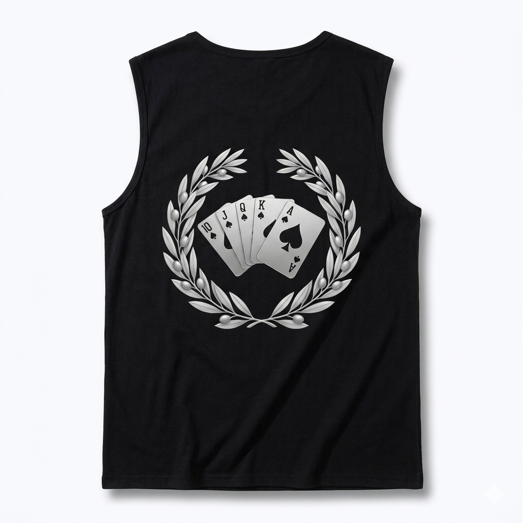 Silver Royal Flush Men‘s Tank Top
