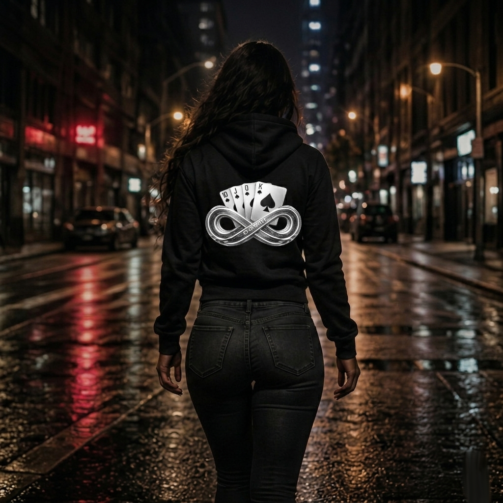 Royal Flush Zip Up Hoodie