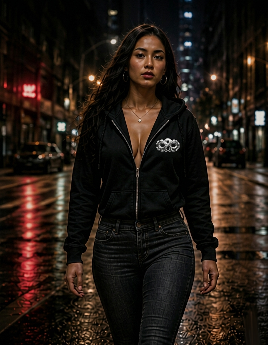 Royal Flush Zip Up Hoodie