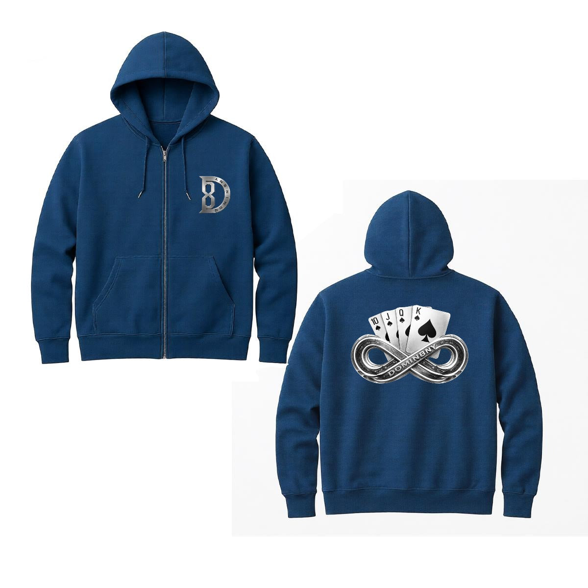 Royal Flush Zip Up Hoodie